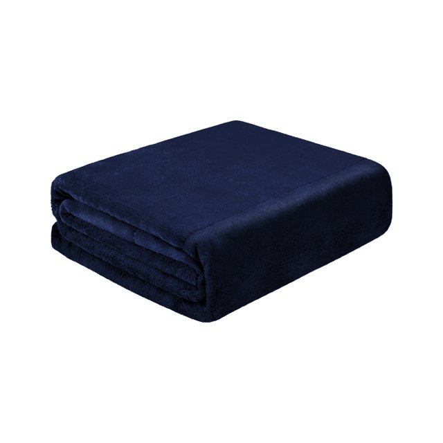 Electric Blanket Constant Temperature Flannel USB Heated Plush Throw Blanket Warming Cape for Home-Royal Blue