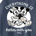 thumbnail image 3 of Disney - Mickey & Friends - Mickey & Minnie in Love - Everything is Better with You - Juniors High Neck Tank Top, 3 of 5