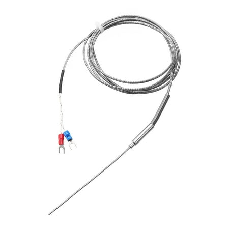 K Type Thermocouple Temperature Sensor Probe 1.5x100mm 6.6ft Cable 0 to 1000°C(32 to 1832°F) Stainless Steel