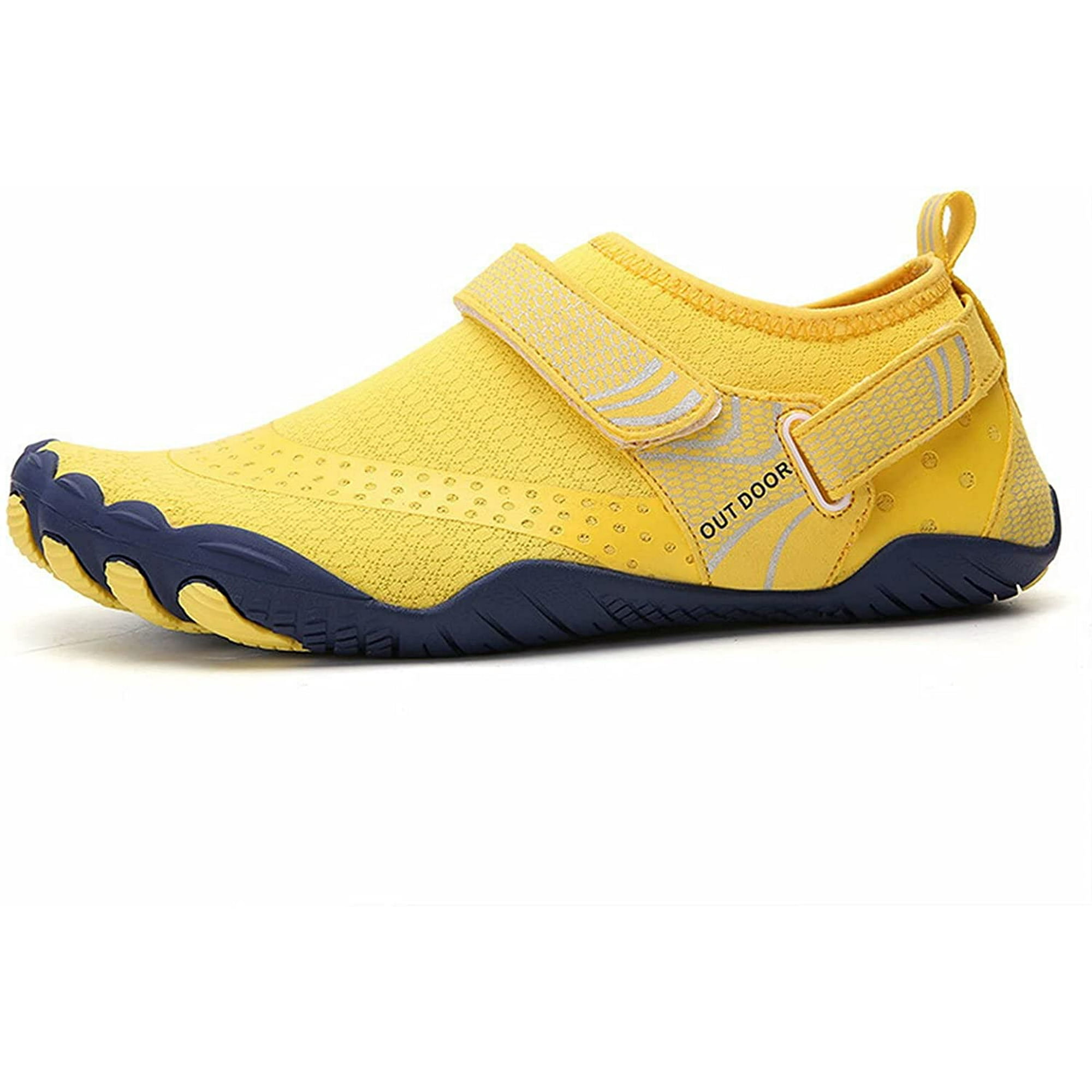 Jew Water Shoes For Men Women Neoprene Rubber Sole Aqua Socks Beach Fishing Watersport Barefoot Wading 5 Finger Sneakers For Sea Swim Beach Surf Yog