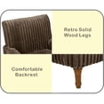 thumbnail image 4 of Jopath Modern Accent Chair with 2" Wide Wale Corduroy, 9" Solid Wood Legs, Comfortable Upholstered Armchair for Living Room Bedroom Reading Room Dark Coffee, 4 of 9