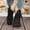 Black, variant on Warm Fleece Trim Flat Snow Boots for Women, Lace‑Up Suede Winter Booties for Daily Commute, Outdoor Walking