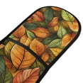thumbnail image 4 of Yayeee Double Oven Mitt Kitchen Heat Resistant Baking 35" x7" Quilted Glove, Green Retro Leaves, 4 of 6