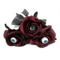 thumbnail image 1 of Flower Rose Artificial Flower With Eyeball Halloween Ghost Black Fake Flower, 1 of 6