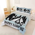 thumbnail image 2 of Catabedysis Rustic Camping Full Size Comforter Sets,Bear Silhouette Print Bedding Comforter Set For Boys,Multicolor,Light Gray Reversible,3pcs,1 Comforter and 2 Pillowcases, 2 of 7