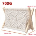 thumbnail image 3 of jesticaly Magazine Rack Newspapers Cotton Rope Storage Holder Living Room Bathroom Bedroom Decoration Organizer Floor Basket, 3 of 6