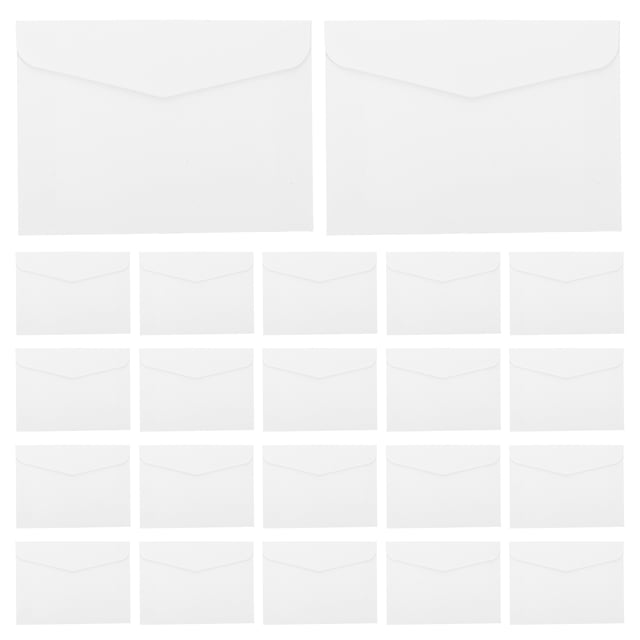 100 sobres blancos de 8,3 x 11,5 cm para invitaciones de boda, tarjetas de felicitación, tarjetas de visita y monedas. Papelería decorativa vintage.
