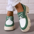 thumbnail image 4 of Dakaela Women's Lace up Wingtip Oxford Shoes Platform Vintage Round Slip on Loafers Fashion Mary Jane, 4 of 6