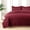 Burgundy, variant on King Quilt Set - Lightweight Summer Bedspread Bedding Set for All Season, 3 Piece (1 Quilt, 2 Pillow Shams)
