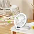 thumbnail image 5 of USB Desk Fan with Night Light, Strong Airflow, 5.5 Inch Portable 90° Rotate Quiet Cooling, Small Personal Table Fans for Bedroom Home Office Travel White, 5 of 7
