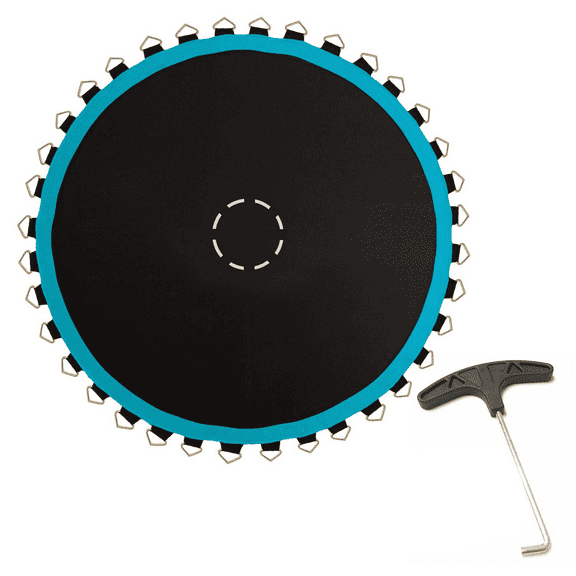 SkyBound Premium Trampoline Replacement Mat 147"Wide with 72 V-Rings for 14ft Trampoline fits 6.5" Springs,SunGuard Protection.