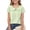 Green, variant on Summer Doll Collar T-Shirt for Girl, Classic Pullover Short Sleeve Tops Soft Comfy Summer Daily Casual Tee 5-6 Years