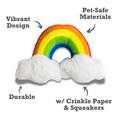 thumbnail image 7 of Enchanted Rainbow Magical with Squeaker & Crinkle Paper Plush Dog Toy, 7 of 7