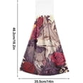 thumbnail image 3 of Coolnut Wolf and Flowers Hand Towels Set of 2 Soft Absorbent Kitchen Hanging Towels Dish Cloths Bathroom Hand Towels with Loop & Hook for Kitchen Bathroom Wash cloth, 3 of 7