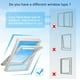 thumbnail image 2 of Sello de ventana para aire acondicionado móvil, tela de aislamiento de ventana de pivote central, perímetro de hasta 460 cm, apto para todas las unidades de aire acondicionado móviles(2, 2 of 3