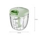 thumbnail image 5 of Manual Food Processor Vegetable Chopper, Portable Hand Pull String Garlic Mincer Onion Cutter for Veggies, Ginger, Fruits, Nuts, Herbs, etc., 900ml, Green, 5 of 5