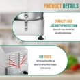 thumbnail image 4 of PWTOOL Commercial Food Processor 6L/1.58GAL, 1800W Powerful Food Chopper , Multi-functional Processor [Chop, Mince, Puree] for Vegetables, Meat, Grains, Nuts, 4 of 8