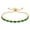 Green, variant on 18K Gold-Plated Cubic Zirconia Rectangle Micro Pave Smooth Slider Bracelet Clear T120