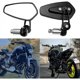 thumbnail image 1 of Espejos para manillar de motocicleta, espejos para motocicleta Xj6 Mt01 Mt03 Mt07 Mt09 (negro) PTI, 1 of 5