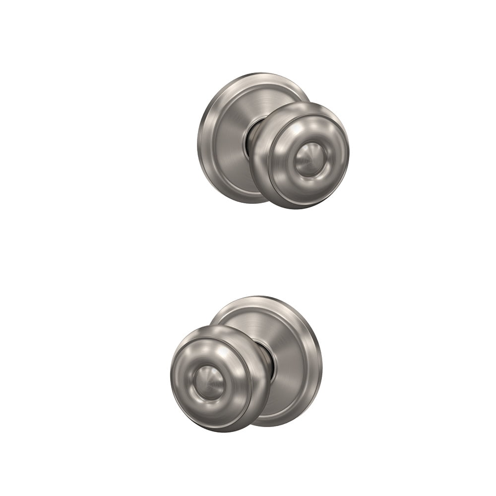 Schlage FC172GEO716ALD Custom Georgian Non-Turning Two-Sided Dummy Door Knob Set - Bronze