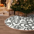 thumbnail image 5 of Fotbe Hand Drawn Snake Pattern Christmas Tree Skirt, Tree Skirts Plush Christmas Decorations, Christmas Tree Skirts Xmas Decorations Holiday Party Decor-36", 5 of 6
