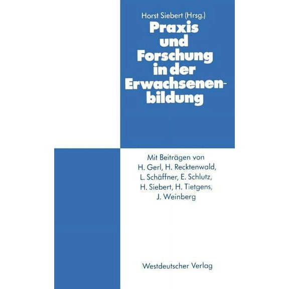 PRAXIS Und Forschung in Der Erwachsenenbildung, (Paperback)