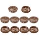 thumbnail image 1 of Uxcell Paquete de 10 Respiraderos de Soffit Redondos, Rejilla de Ventilación de Plástico de 50mm/2 Pulgadas Cubierta de Respiraderos Circulares para Baño Hogar/ Oficina/Cocina/Armario/Ropero [Marrón], 1 of 6