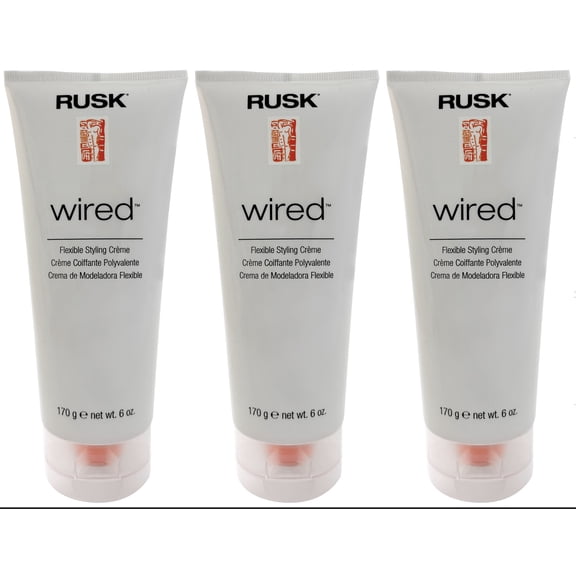 3 Pack - Rusk Wired Flexible Styling Cream, 6 oz