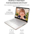 thumbnail image 3 of HP 14" Laptop with Ultral Light, Intel Quad-Core N4120 Processor, 16GB RAM, 320GB Storage(64GB eMMC+256GB MSD), UHD Graphics, 12H Battery Life, Webcam, HDMI, WiFi, Windows 11 S, Rose Gold, 3 of 5