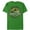Kelly Green, variant on Men's Jurassic Park The Park Staff Badge, With T-Rex Graphic Tee Kelly Green Medium