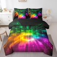 thumbnail image 1 of Erosebridal Futuristic Cubes Bedding Queen Size,Geometric Plaid Comforter Sets with Sheets,Grid Checkerd Bedding Sets Queen Size,Super Cozy Gradient Bedroom Decoration,Reversible,7 Pieces, 1 of 5
