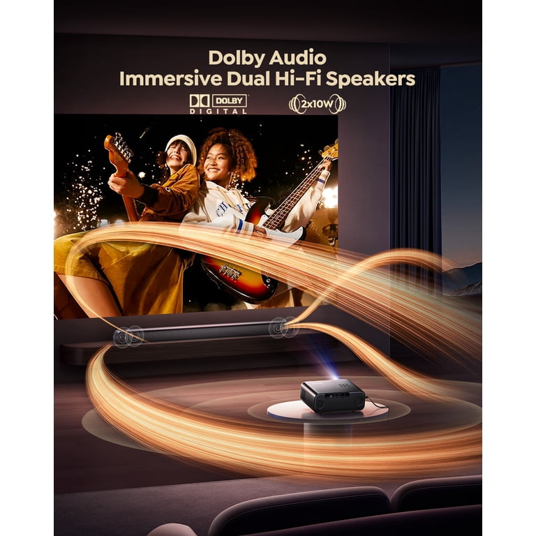 WiMiUS 5K プロジェクター WiMiUS Smart Projector with Licensed Netflix, Native 1080P 4K
