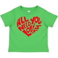 thumbnail image 3 of Inktastic All You Need is Love Red Heart Shape Boys or Girls Toddler T-Shirt, 3 of 5