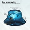 thumbnail image 3 of Rocae Happy Halloween-1 for reflective Bucket Hat for Men Women Summer Beach Travel Summer Cap, 3 of 6