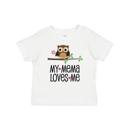 

Inktastic Mema Loves Me Girl Owl Girls Baby T-Shirt