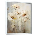 thumbnail image 2 of Designart "Minimalistic Grace In Poppy Blossoms I" Poppies Floater Framed Canvas Wall Art, 2 of 5
