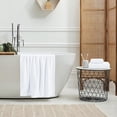 thumbnail image 5 of MALLONI HOME Ultra Soft 3 Pack Cotton Towel Set, Contains a Bath Towel 28x55 inch, a Hand Towel 16x24 inch & a Wash Coth 12x12 inch, Ideal Everyday use, Compact & Lightweight - White, 5 of 6