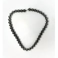 thumbnail image 3 of K-KED Shungite Necklace Night 12 mm beads rare mineral EMF protection 19inch, 3 of 3