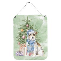 Carolines Treasures CK8227DS1216 Jack Russell Terrier Wire Christmas Presents and Tree Wall or Door Hanging Prints 12x16