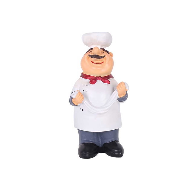 Advancent Figuras de Chef Vintage, ornamento de cocina, estatua de exhibición, modelo de decoración, café, Bar, cafetería, decoración de habitación, Decoración del hogar Fideos Advancent HA066435-04
