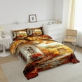 thumbnail image 3 of Erosebridal Autumn Theme Comforter Sets King Size, Country Farmhouse Comforters & Duvets, Reversible 3-Piece, 3 of 7