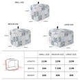 thumbnail image 6 of Toaster Cover 2 Slice, Abstract Floral Check Dustproof Bakeware Oven Protector with Top Hook, Vintage Flowers Buffalo Plaid Waterproof Small Kitchen Appliance Toasters Dust Cover, 11"x6"x8", 6 of 9