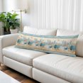 thumbnail image 2 of Starfish Coastal Blue Throw Pillow Covers, Summer Ocean Coral Conch Vintage Soft Breathable Pillow Cases with Zipper for Sleeping, Long Body Pillowcases for Couch Bed Sofa Chair 20x54 Inches, 2 of 9