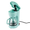 thumbnail image 4 of Mainstays Glass Carafe Mint Green 5-Cup Drip Coffee Maker, 4 of 6