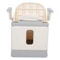 thumbnail image 1 of Chaise de Chevet, Chaise de Chevet Toilette Plastique Portable Double Couverture Design Accoudoir Élargi Antichute Anti-Odeur pour Adulte pour Maison, 1 of 8