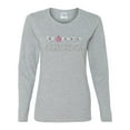 thumbnail image 2 of Wild Bobby Don't Let Friends ALone Awareness Breast Cancer Awareness Women Graphic Long Sleeve T-Shirt, Heather Grey, Large, 2 of 6