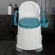 thumbnail image 1 of Silla Con Cómoda Junto A La Cama, Orinal Junto A La Cama, Cubo De Gran Capacidad, Respaldo De PU Acolchado Suave, Resistente Al Deslizamiento, Resistente Para Personas Mayores, 1 of 7