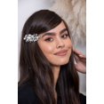 thumbnail image 5 of Scunci Sophisticated Jeweled Styling Statement Hair Clip in Silver with Sparkle Flower Detail, 1ct, 5 of 11