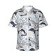thumbnail image 1 of Balery Sea Animal Camisas hawaianas de manga corta para hombre, camisas playeras de corte holgado, camisas de vacaciones con botones,X-Large, 1 of 7