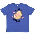 thumbnail image 3 of Inktastic Valentines Day Pugs & Kisses with Hearts Youth T-Shirt, 3 of 5